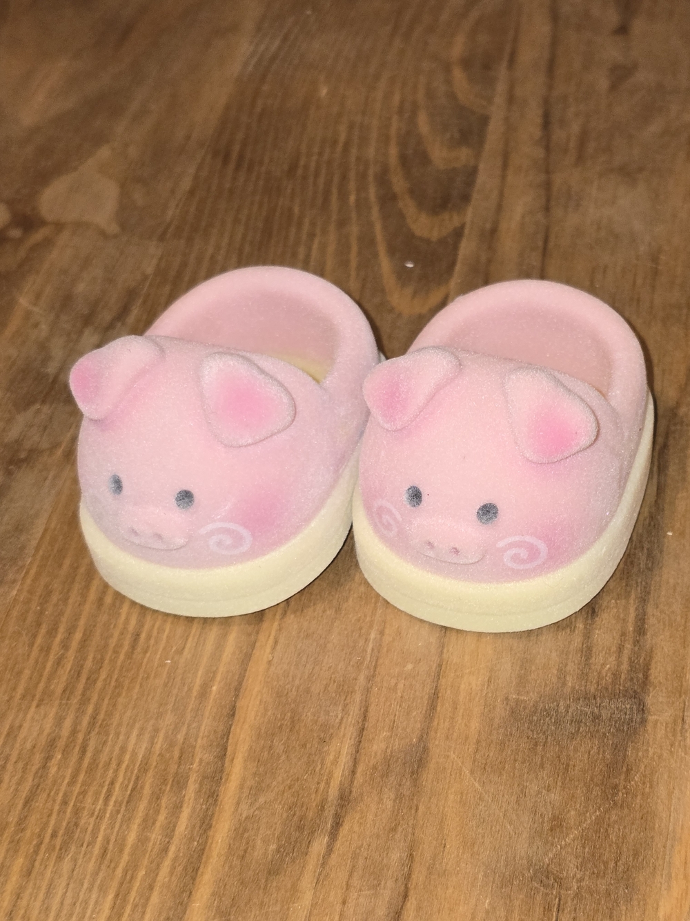 POP MART Baby Three 400% Baby Piggy Flocked Plush Pink Shoes Yellow Soles
